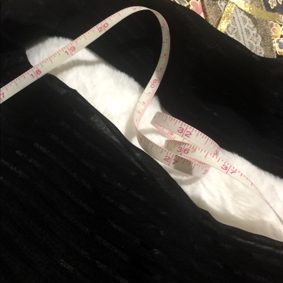 Express Chic Black Sheer Pinstripes Button⬇️Blouse - Picture 5 of 11